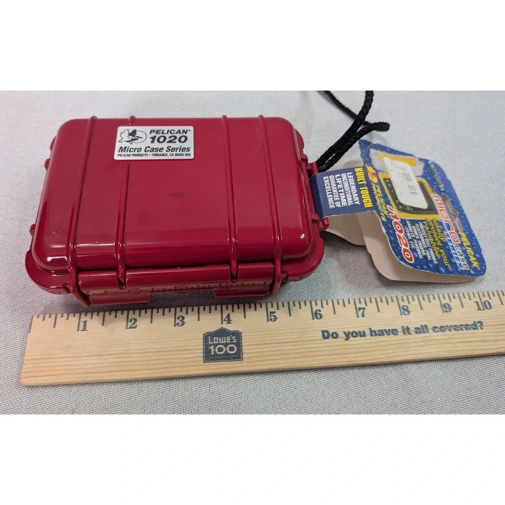 Pelican 1020 Micro Case Series Unisex Small Red New Watertight Submersible Case